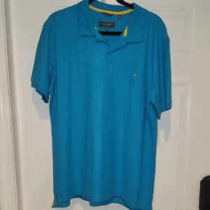 Vibrant Blue Polo Shirt with Classic Design